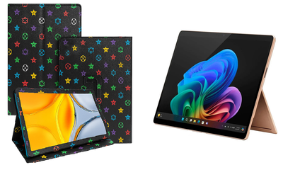 Чехол-подставка CRAYTON для Microsoft Surface Pro 10, Pro 11, Pro 11 X Elite – стиль, защита и ручная сборка, цвет Л черный