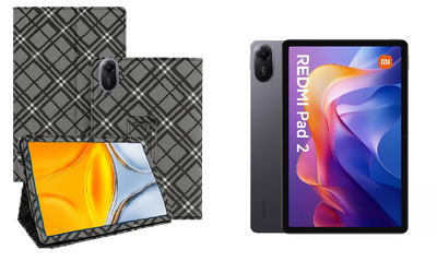 Чохол-підставка CRAYTON для Xiaomi Redmi Pad 2 – стиль, захист і ручна збірка, колір Клітинка
