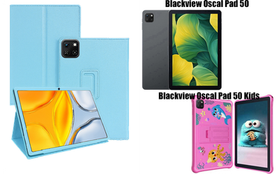 Чехол-подставка CRAYTON для Blackview Oscal Pad 50, Pad 50 Kids – стиль, защита и ручная сборка, цвет Голубой