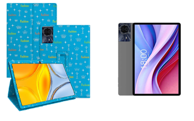 Чехол-подставка CRAYTON для Teclast M50S – стиль, защита и ручная сборка, цвет Фэшн синий