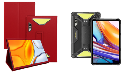 Чехол-подставка CRAYTON для Ulefone Armor Pad 3 Pro – стиль, защита и ручная сборка, цвет Красный