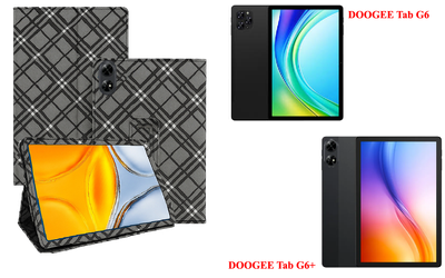 Чехол-подставка CRAYTON для DOOGEE Tab G6, DOOGEE Tab G6+ – стиль, защита и ручная сборка, цвет Клетка