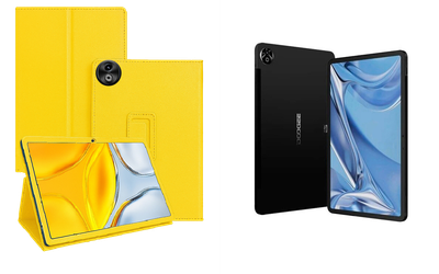 Чехол-подставка CRAYTON для DOOGEE T20 Ultra – стиль, защита и ручная сборка, цвет Жёлтый