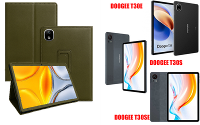 Чехол-подставка CRAYTON для DOOGEE T30E, T30S, T30SE – стиль, защита и ручная сборка, цвет Оливковый