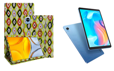 Чехол-подставка CRAYTON для realme Pad Mini – стиль, защита и ручная сборка, цвет Камни