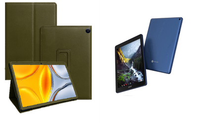 Чехол-подставка CRAYTON для Acer Chromebook Tab 10 – стиль, защита и ручная сборка, цвет Оливковый