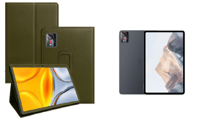 Чехол-подставка CRAYTON для ZTE Nubia Pad Pro – стиль, защита и ручная сборка, цвет Оливковый