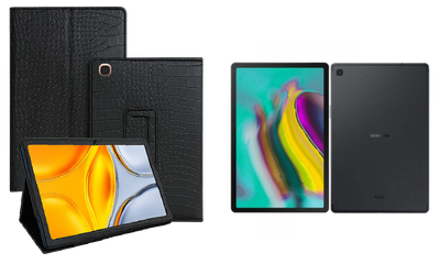 Чехол-подставка CRAYTON для Samsung Galaxy Tab S5e (2019) – стиль, защита и ручная сборка, цвет Крокодил