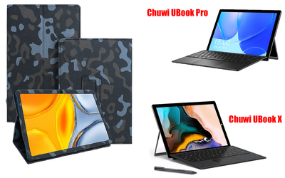 Чохол-підставка CRAYTON для Chuwi UBook Pro, UBook X – стиль, захист і ручна збірка, колір Хакі зима
