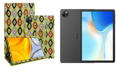 Чехол-подставка CRAYTON для Blackview Oscal Pad 90 – стиль, защита и ручная сборка, цвет Камни