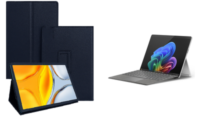 Чехол-подставка CRAYTON для Microsoft Surface 11 pro Copilot+ – стиль, защита и ручная сборка, цвет Синий тм
