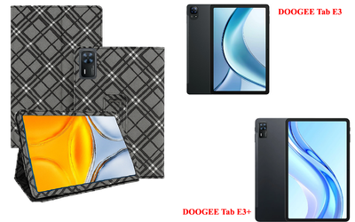 Чехол-подставка CRAYTON для DOOGEE Tab E3, DOOGEE Tab E3+ – стиль, защита и ручная сборка, цвет Клетка