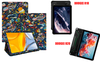 Чехол-подставка CRAYTON для DOOGEE R10, DOOGEE R20 – стиль, защита и ручная сборка, цвет Космос