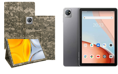 Чехол-подставка CRAYTON для Blackview Tab 70 – стиль, защита и ручная сборка, цвет Пиксель М14