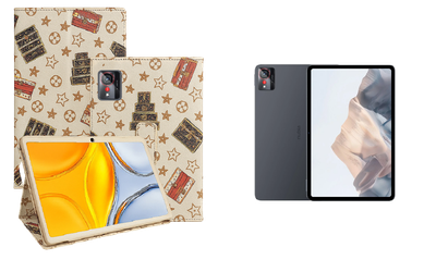 Чехол-подставка CRAYTON для ZTE Nubia Pad Pro – стиль, защита и ручная сборка, цвет Л белый