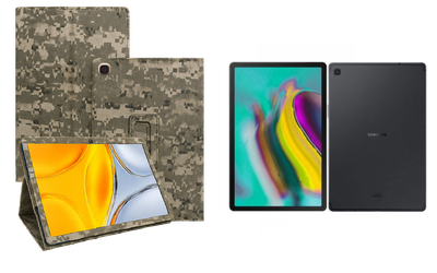 Чехол-подставка CRAYTON для Samsung Galaxy Tab S5e (2019) – стиль, защита и ручная сборка, цвет Пиксель М14