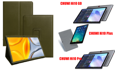 Чохол-підставка CRAYTON для CHUWI Hi10 GO, Hi10 Plus, Hi10 Pro – стиль, захист і ручна збірка, колір Оливковий