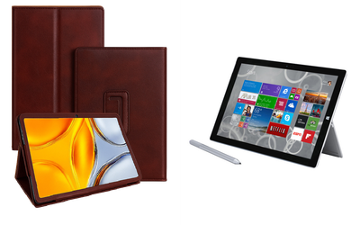 Чехол-подставка CRAYTON для Microsoft Surface Pro 2, Pro 3, Pro 4 – стиль, защита и ручная сборка, цвет Карминовый