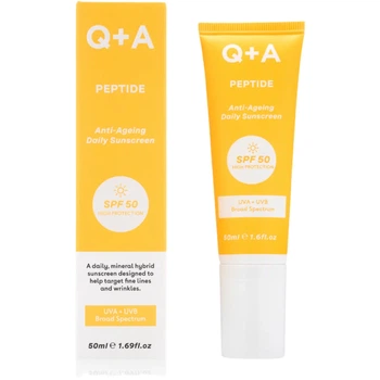 Антивіковий сонцезахисний крем Q+A Peptide Anti-Ageing Daily Sunscreen для обличчя 50 мл