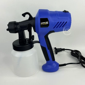 Краскопульт электрический 800 мл Electric Paint 400 Вт, с регулировкой потока краски и 3 режимами распыления Синий, VLP-0800-Blue
