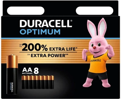 Батарейки Duracell Optimum (Duracell Ultra), LR6, 4bl AA лужна 8шт/уп