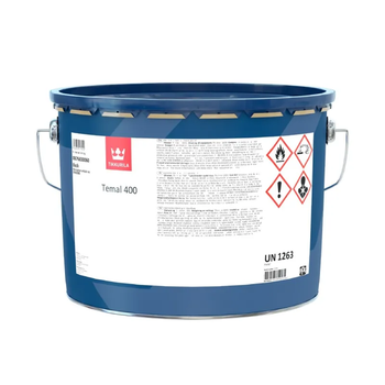 Термостойкая краска для металла Tikkurila Temal 400 черный 10л