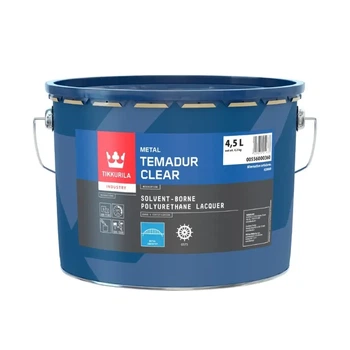Двокомпонентний поліуретановий глянсовий лак Tikkurila Temadur Clear 4.5л