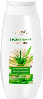 Шампунь Flose Aloe vera Увлажняющий для сухих и очень сухих волос 400 мл (8029840021947)