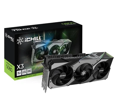 Видеокарта INNO3D GeForce RTX 5080 iChill X3 V2 16GB GDDR7 DLSS4 (C50803-16D7X-176069R) EU