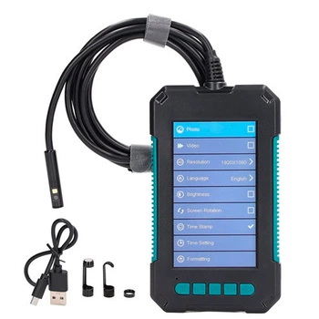 Ендоскоп професійний P40 з LCD 4.3 дюйма, дві камери, кабель 1.8м, діаметр 5.5мм, запис фото і відео на MicroSD