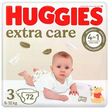 Підгузки Huggies Extra Care Jumbo розмір 3 (6-10 кг), 72 шт
