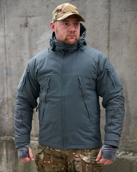 Куртка Yinren Delta 4.0 з капюшоном сіра розмір 3XL