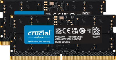 Оперативна памʼять Crucial SODIMM DDR5-5600 49152MB PC5-44800 (Kit of 2x24576) (CT2K24G56C46S5)