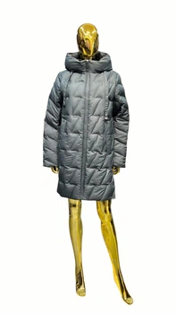 Куртка женская Snow Owl межсезонная удлиненная стеганная 25А 302 M изумрудный