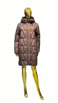 Куртка женская Snow Owl межсезонная удлиненная стеганная 25А266 3XL шоколадный