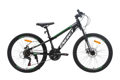Велосипед CrossBike Energy 2025 V2 26" 13" Чорний-Зелений