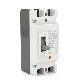 Двухполюсный автомат постоянного тока MCCB JSM1-125L/2300 100A DC500-800V 6kA