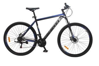 Велосипед CrossBike RESPECT 29" 21" Чорний-Синій