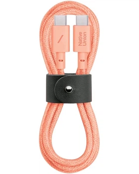 Кабель Native Union Belt USB-C to USB-C Apricot Crush 1.2 м (BELT-C-APR-2-NP)