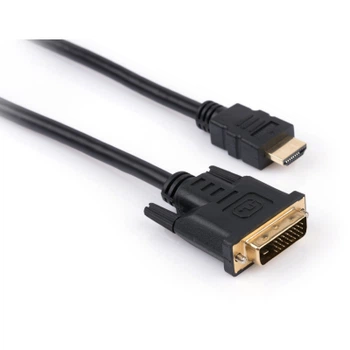 Кабель мультимедийный HDMI M to DVI M 5.0m 24+1pin Vinga (VCPHDMIDVI5)