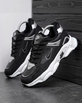 Мужские кроссовки зимние Running Winter New Grey Edition черные 44