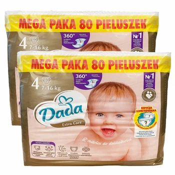 Подгузники с карманом от перетеканий Dada Extra Care 4 7-16 кг 160 шт (115349874)