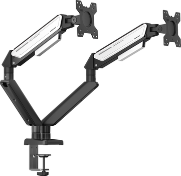 Кронштейн для двох моніторів 17-32" Anda Seat Stealth II Duo Black-White (AD-W-A6D-2S-BW)