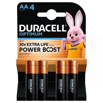 Батарейки Duracell Optimum (Duracell Ultra), LR6, 4bl AA щелочная