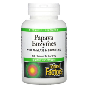 Ензими Папайї Papaya Enzymes Natural Factors 60 Таблеток