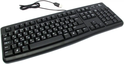 Клавиатура проводная Logitech USB черная (K120)