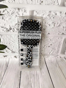 Щітка для волосся Superbrush соти карбон леопардова ручка(Ест)