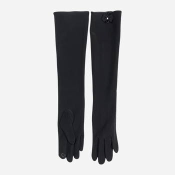 Перчатки женские с сенсорными пальцами SumWin Бантик 1В24-50-01 One Size Черные
