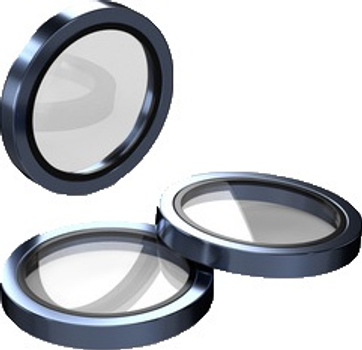 Szkło ochronne Etteri Camera Lens Protector do Apple iPhone 15 Pro / 15 Pro Max Blue (5907504523880)