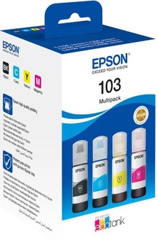 Комплект чорнил Epson 103 для EcoTank Multipack C/M/Y/Bk (C13T00S64A)